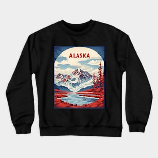 Alaska United States of America Tourism Vintage Poster Crewneck Sweatshirt